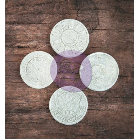 Prima Marketing und Petaloo Resina Clock, 4 pezzi