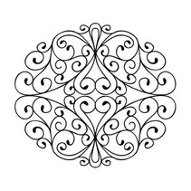 Gummi Stempel, Stamps To Die For - Wrought Iron Swirls