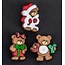 Embellishments / Verzierungen Kle den opp, dekorasjoner, Charms, add-tallet - Jule Bears