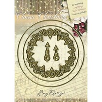 Amy ontwerp, stansen en embossing stencil - Classic Klok