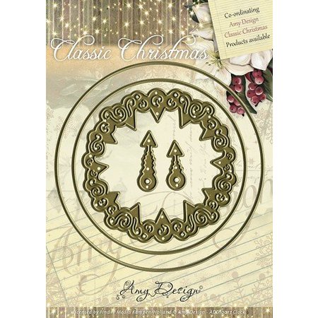 Amy Design Amy ontwerp, stansen en embossing stencil - Classic Klok