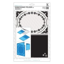 A4 Embossing Stencil - quadro, Snowflake