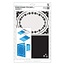 X-Cut / Docrafts A4 goffratura Stencil - telaio, Fiocco di neve