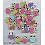 Embellishments / Verzierungen 10 decorative buttons 33 x 35mm, Design: Owl