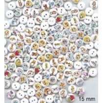 10 boutons décoratifs 15 mm de conception: bébé