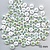 Embellishments / Verzierungen 10 decorative buttons 15 mm Theme: Flowers
