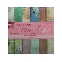 Paper bloc, 15x15cm, the world of the owl