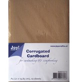 BASTELZUBEHÖR / CRAFT ACCESSORIES Wellpappe, grob, A5, 10 Blatt