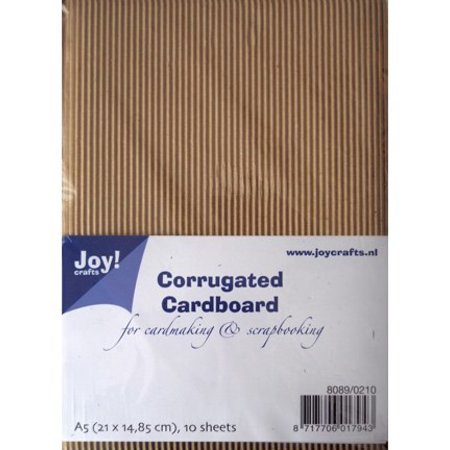 BASTELZUBEHÖR / CRAFT ACCESSORIES Wellpappe, grob, A5, 10 Blatt