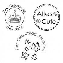 Stempel: Glad, 3 - piece