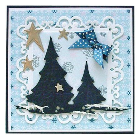 Leane Creatief - Lea'bilities Lea'bilities, persen en snijden mat, landschap en bomen