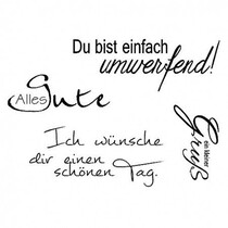 Transparent Stempel, ein kleiner Gruß, A7, 4 - teilig