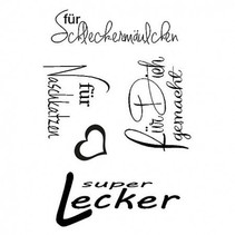 Transparent Stempel, super lecker, A7, 5 - teilig