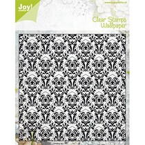 Clear stempels, oud behang, Joy Crafts