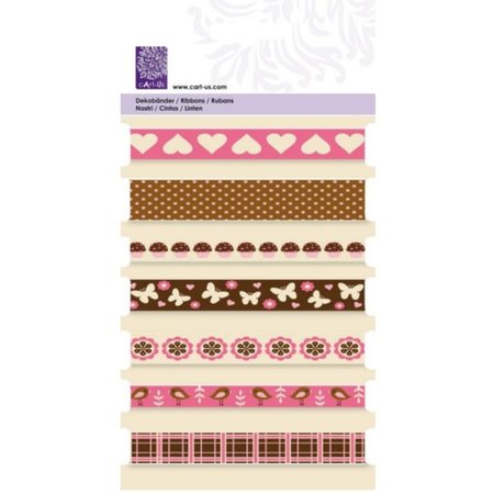 Cart-Us Decoratieve linten, "sweet" Cart-Us, 7 x 1mtr