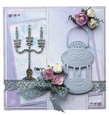 Joy!Crafts und JM Creation Goffratura e taglio mat, portacandele e lampada