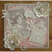 Marianne Design, Romantic Vintage-With love, Stempel CS0866.