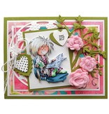 Marianne Design Gaufrage et gabarit de découpe + timbres, bonbons coeurs