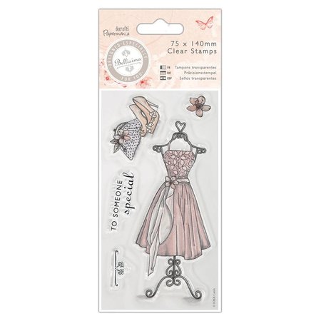 Stempel / Stamp: Transparent Clear stempels, Jurk - Bellisima
