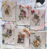 REDDY Bastelset Blumen-Kartenset Staf Wesenbeek 3, für Gestaltung von 6 Karten.