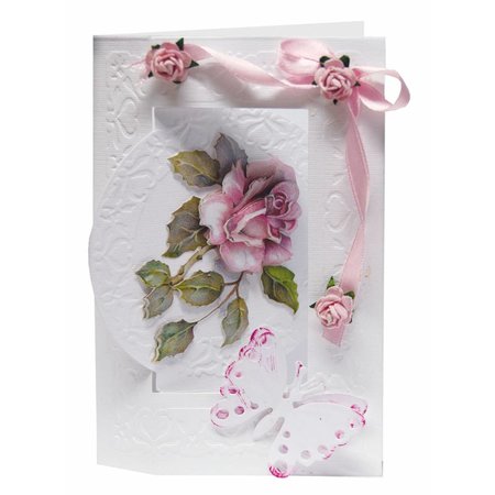 REDDY Handcraft Flower Card Set Staf Wesenbeek 3, 6 for design of cards.