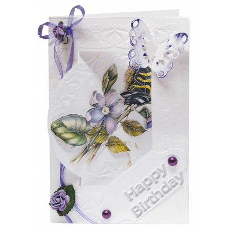 REDDY Handcraft Flower Card Set Staf Wesenbeek 3, 6 for design of cards.