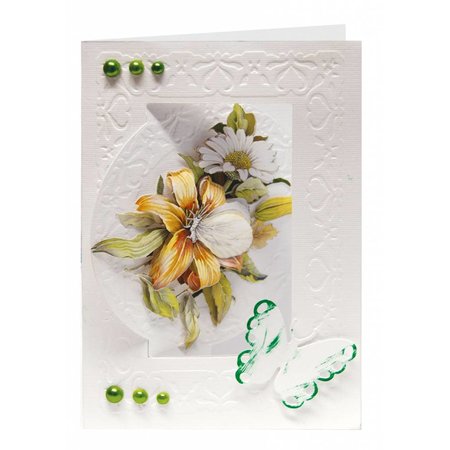 REDDY Handcraft Flower Card Set Staf Wesenbeek 3, 6 for design of cards.