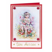 folhas cortadas Die Set, bonecos das fadas, Twin Pack, 4 projetos