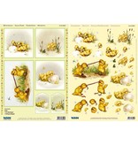 BILDER / PICTURES: Studio Light, Staf Wesenbeek, Willem Haenraets 3D Stanzbogenset "chick", 1 folha padrão e 1 dado de folhas soltas, A4