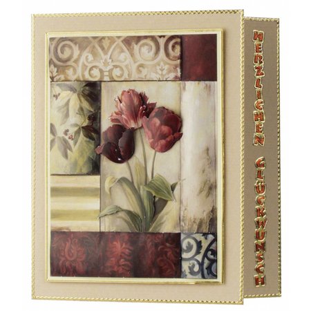 BILDER / PICTURES: Studio Light, Staf Wesenbeek, Willem Haenraets 3D die hoja + hoja patrón, corte "Facetas Tarjetas: flores"