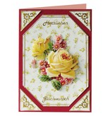 BILDER / PICTURES: Studio Light, Staf Wesenbeek, Willem Haenraets 3D die cut sheet yellow roses, A4