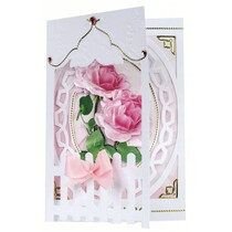 Bastelset: Rete fissa Carte Roses