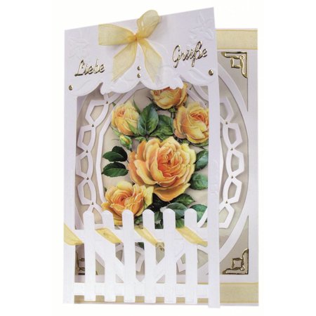 BASTELSETS / CRAFT KITS: Bastelset: Omheining Kaarten Roses