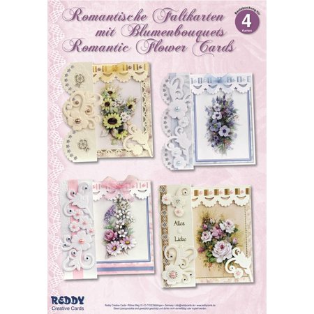 BASTELSETS / CRAFT KITS: Dobrável Romântico, buquês de flores