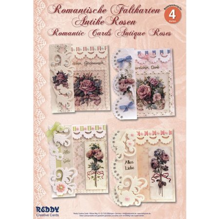 BASTELSETS / CRAFT KITS: Craft Kit: Romantisk foldning, Antique Rose