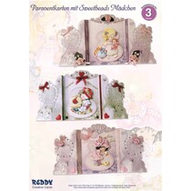 Bastelset: Paravantkarten avec Sweet Girl Heads