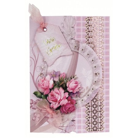 Exlusiv Bastelset: Floral card in retro style