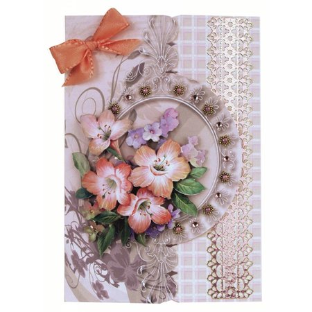 Exlusiv Bastelset: Floral card in retro style