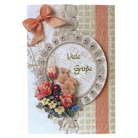 Exlusiv Bastelset: Floral card in retro style