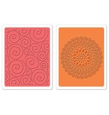 Sizzix Deux dossiers de gaufrage, Dot Swirl & Me