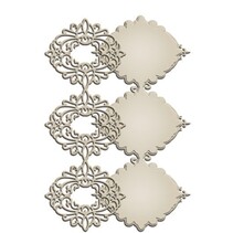 Punzonado y estampado en relieve plantillas: Frontera elegante