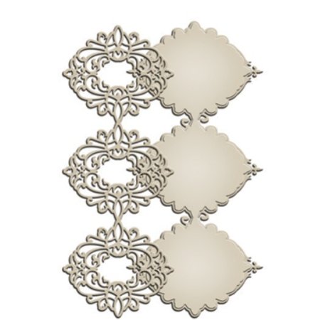 Spellbinders und Rayher Poinçonnage et gaufrage modèles: border Elégant