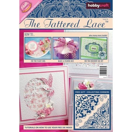 Tattered Lace NOVO: nr.12 Magazine para o corte e estampagem stencils Lace esfarrapada