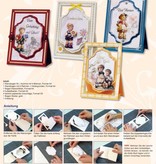 BASTELSETS / CRAFT KITS: 3D NoteCards: "MI Hummel", voor 4 kaarten