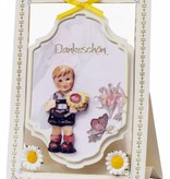 BASTELSETS / CRAFT KITS: 3D NoteCards: "MI Hummel", para 4 cartões