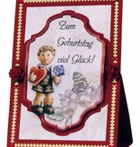 BASTELSETS / CRAFT KITS: 3D NoteCards: "MI Hummel", voor 4 kaarten