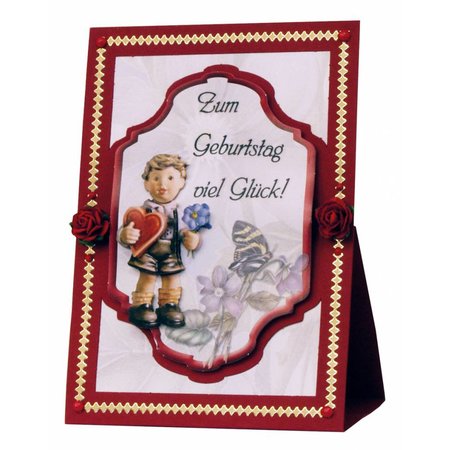 BASTELSETS / CRAFT KITS: 3D-Aufstellkarten:  "M.I.HUMMEL", für 4 Karten