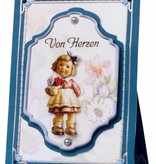 BASTELSETS / CRAFT KITS: 3D NoteCard: "MI Hummel", per 4 carte