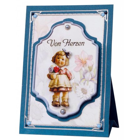 BASTELSETS / CRAFT KITS: 3D NoteCards: "MI Hummel", de 4 tarjetas