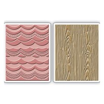 2 carpetas de grabación en relieve, 2PK, 15.56cm x 11.11cm